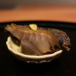 日本料理 幸庵 - 鮑の柔らか煮 肝の酢漬け添えアップ
