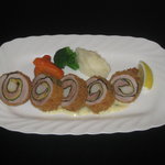 Kixtsucchinnakayama - 海老と豚フィレ肉のクレープフライ