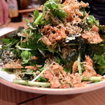 春菊とクレソンのサラダ