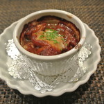 リッチ - ギアラとポルチーニ茸の煮込みグラタン風