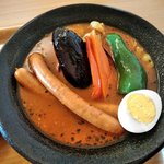 スープカレーハウスしっぽ - ロングウィンナーのスープカレー