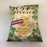 カルディコーヒーファーム - パクチーポテトチップス、パクチー感たっぷり！