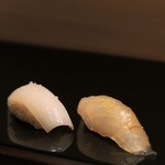 広典 - スミイカとクエの昆布〆