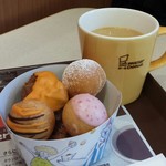 ミスタードーナツ 丸亀ショップ - モーニングドーナツポップＳセット