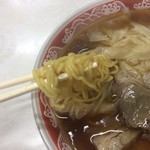 川村食堂 - 麺アップ