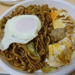 鉄板料理 風神 - お持ち帰りの風神焼きそばとミニとん平焼き　2017.10