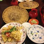 蕎麦 春風荘 - 野菜の天ぷらとセットのそば
