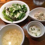 美味これくしょん神田倶楽部 - サラダ、スープ、小鉢
