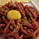 문어야 - 「ハヌユッケ(韓牛ユッケ)」(19500ウォン)