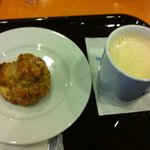 エクセルシオールカフェ - スコーンと豆乳ラテのセット
