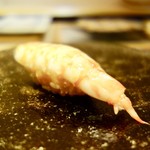 鮓 きずな - ［2017/10］寿司⑦ 長崎産車えびの握り