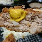 瞬彩 - メンチカツ定食￥900瓶ビール￥500