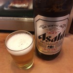 主税寿司 - 瓶ビール アサヒスーパードライ(生)