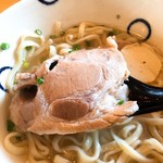 島豆腐と、おそば。真打田仲そば - 