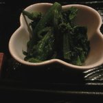 スモークソルト - 「菜の花のおひたし」：スモーク料理以外にも酒肴を揃えています。。。