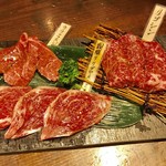 ユキアカリ - 本日の極み・三種盛り【料理】 