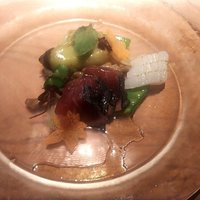 SORA NIWA - 戻りカツオの叩きと紋甲イカ ポン酢のソース