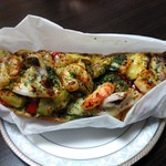 ころんのさんぽ - オープンサンド（シーフード・ジェノベ）