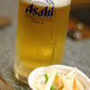 とんぼ亭 - 料理写真:生ビールとお通し
