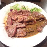 キャトルラパン - ランチ1.5です　タレはポン酢と味噌　再訪２