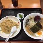 台湾料理 味や - 塩ラーメン＋チャーハン＋サービスコーヒー680円