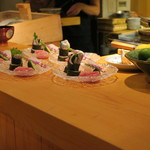 器楽亭 - 鰯の海苔巻き