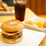 Umami Burger - FTN-Diet Pepsi ($3.00), CHEESY TOTS ($6.50), UMAMI ($13.00)