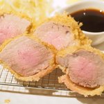 しゃぶしゃぶシャ豚ブリアン - シャ豚ブリアン定食 2376円 のシャ豚ブリアンヒレカツ