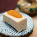 うを徳 - 2017.10 大阪湾鯔子の唐墨でサンドした自家製牛乳胡麻豆腐