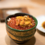 うを徳 - 2017.10 プリン体アラモー丼（カラスミ、バフンウニ、岩手イクラ）