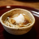 松川 - ナメコと辛味大根の手打ち蕎麦