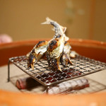 松川 - 子持ち鮎　備長炭焼き