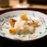 松川 - グジと蓮根餅、蓮の実