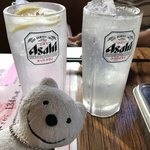 串かつ でんがな - なにわシルバー、レモンサワー Lemon Sour, Naniwa Silver Shochu Highball at Kushikatsu Dengana, Yokosuka Chuo！♪☆