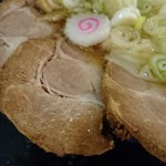 二代目高橋商店 - ワンタン麺（+チャーシュー、煮玉子）