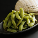 Edamame steamed with rock salt