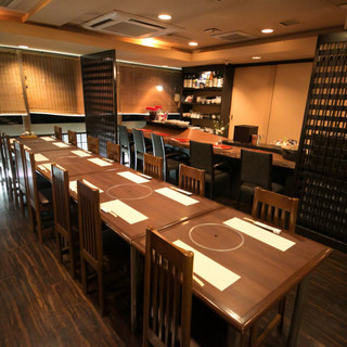 A long-established Japanese-style restaurant where you can feel the spirit of Japanese hospitality.