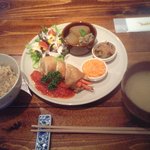 カフェと食堂　cocoro - ある日のA定食。メニューはいつも日替わりです。