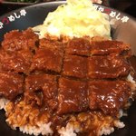 本家かつめし亭 - 和牛かつ飯アップ♫並です^ ^ボイルキャベツのかつ飯はやはり美味しいですねー♫