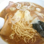 Terakafe Chuu Ka Soba Mizu Kami - ワンタンメン  魚介  細麺
