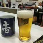 Yoshinoya - 朝からグラスビール 180円（ '17.10）