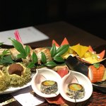 竹泉荘 - 焼物八寸