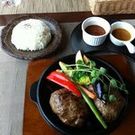 鉄皿ダブルハンバーグ