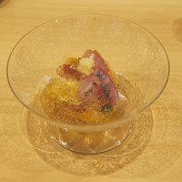 寿司つばさ - 鯵のジュレ掛け
