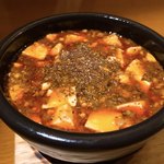 中華バル SABUROKU360 - 【2017年10月】陳麻婆豆腐＠780円、提供時。