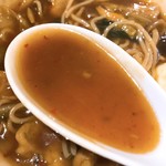 中華バル SABUROKU360 - 【2017年10月】サンラー湯麺、スープアップ。