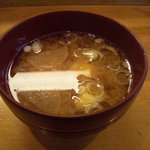 小判寿司 - 味噌椀。