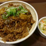 すき家 - カレー南蛮牛丼