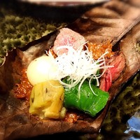 耽美 下村 - A5サーロインと和牛のハラミの盛り合わせ