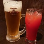 BISTRO AZZURRO & THE BAR - ビール・カシスオレンジ。
                      